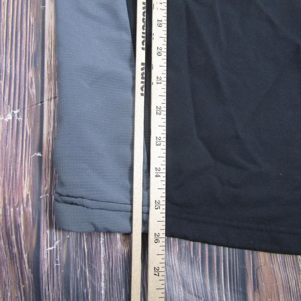 Nike ACG Jacket Mens Small Black Gray Full Zip‎ Softshell Hiking Walking Trail